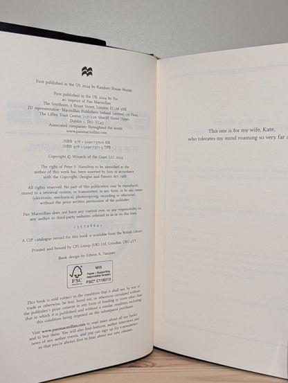 Exodus: Archimedes Engine; Helium Sea by Peter F. Hamilton (Signed Set with sprayed edges) - Fialta Books