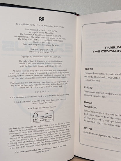 Exodus: Helium Sea by Peter F. Hamilton (Signed Numbered with sprayed edges) - Fialta Books