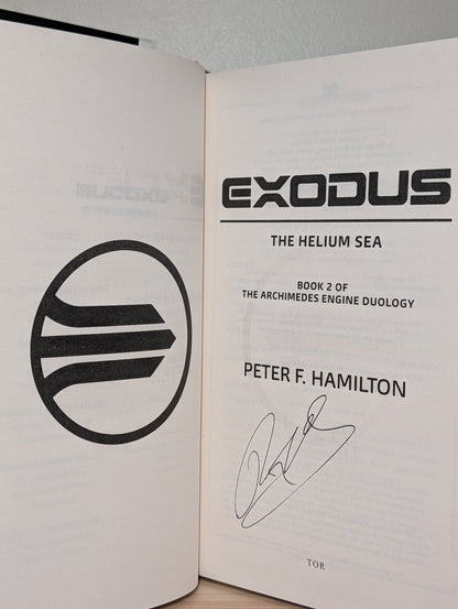 EXODUS: The Helium Sea by Peter F. Hamilton (Signed First Edition) - Fialta Books