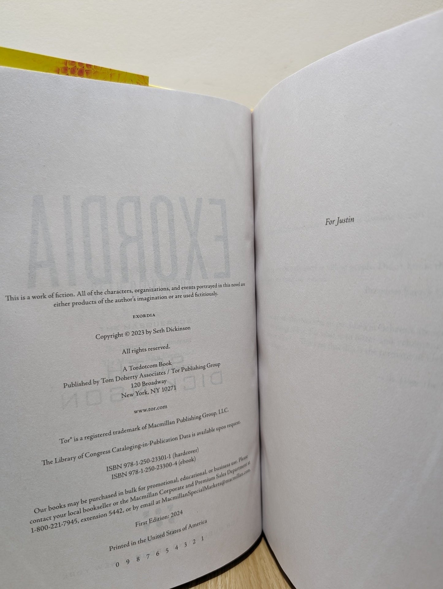 Exordia by Seth Dickinson (First Edition) - Fialta Books