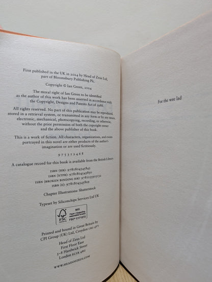 Extremophile by Ian Green (Signed First Edition with sprayed edges) - Fialta Books