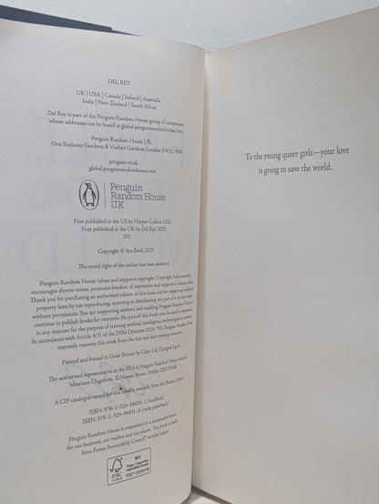 Fable For the End of the World by Ava Reid (Signed First Edition with sprayed edges) - Fialta Books