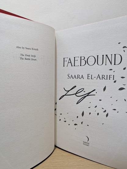 Faebound by Saara El - Arifi (Signed First Edition with sprayed edges) - Fialta Books