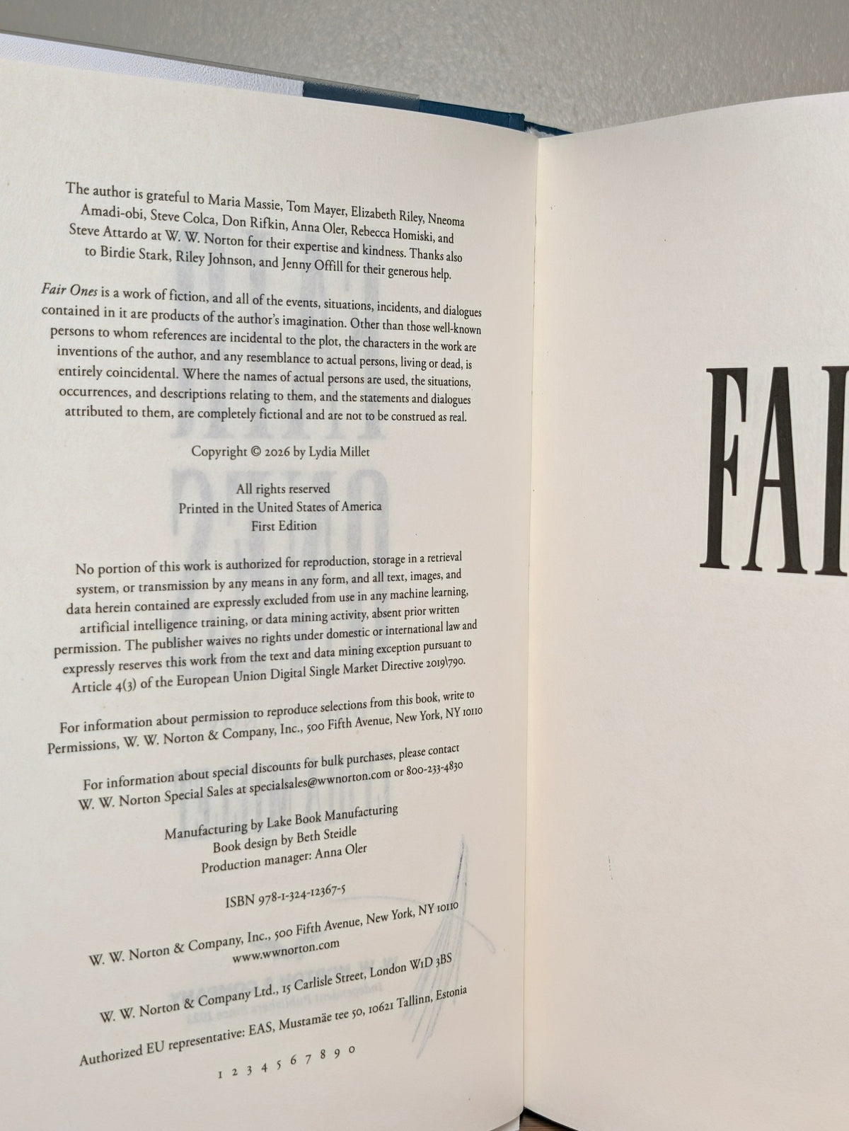 Fair Ones: A Double Novel by Lydia Millet (Signed First Edition) - Fialta Books