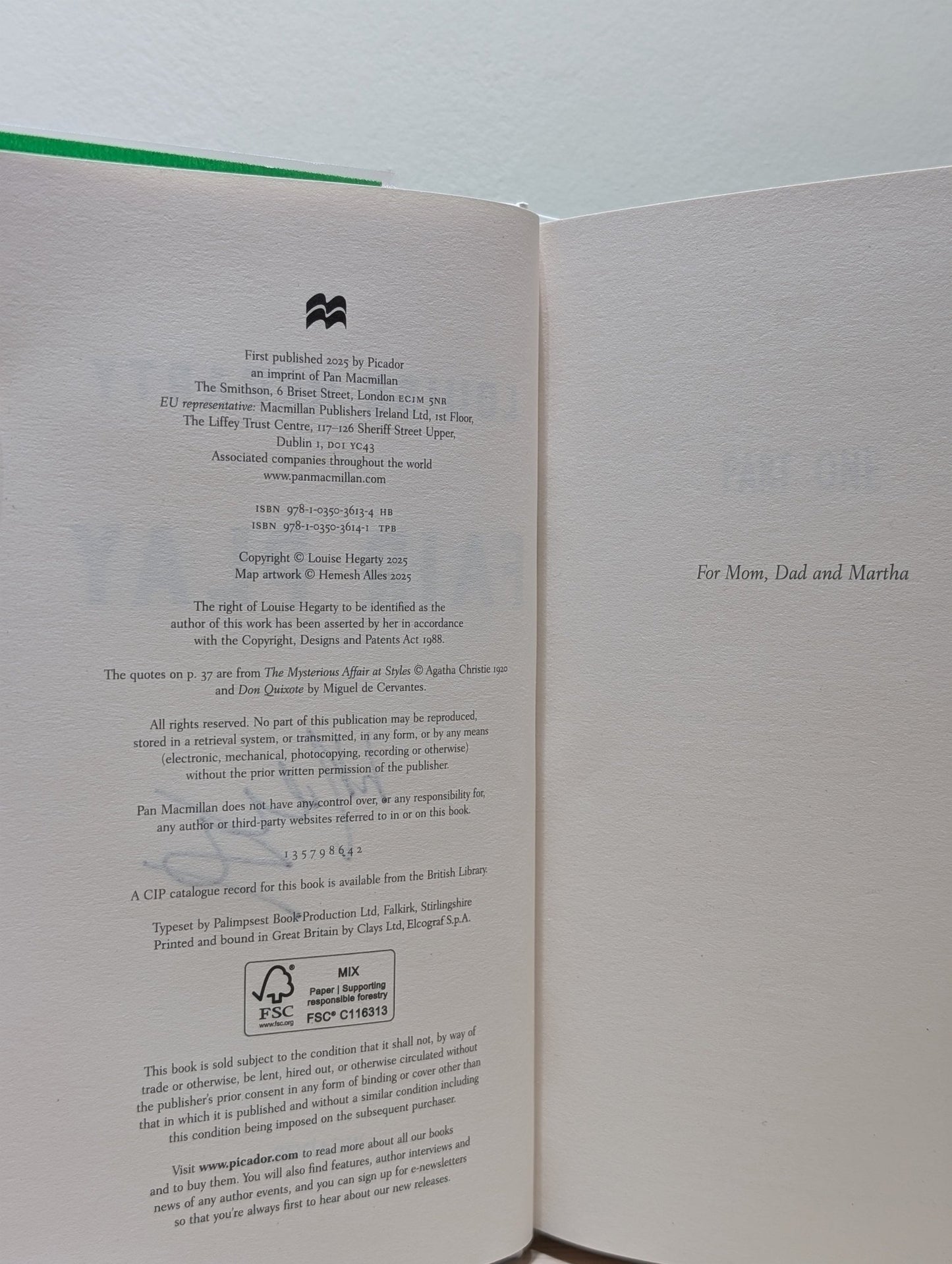 Fair Play by Louise Hegarty (Signed First Edition) - Fialta Books