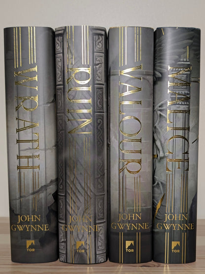 Faithful and the Fallen: Malice; Valour; Ruin; Wrath by John Gwynne (Deluxe Edition with sprayed edges) - Fialta Books