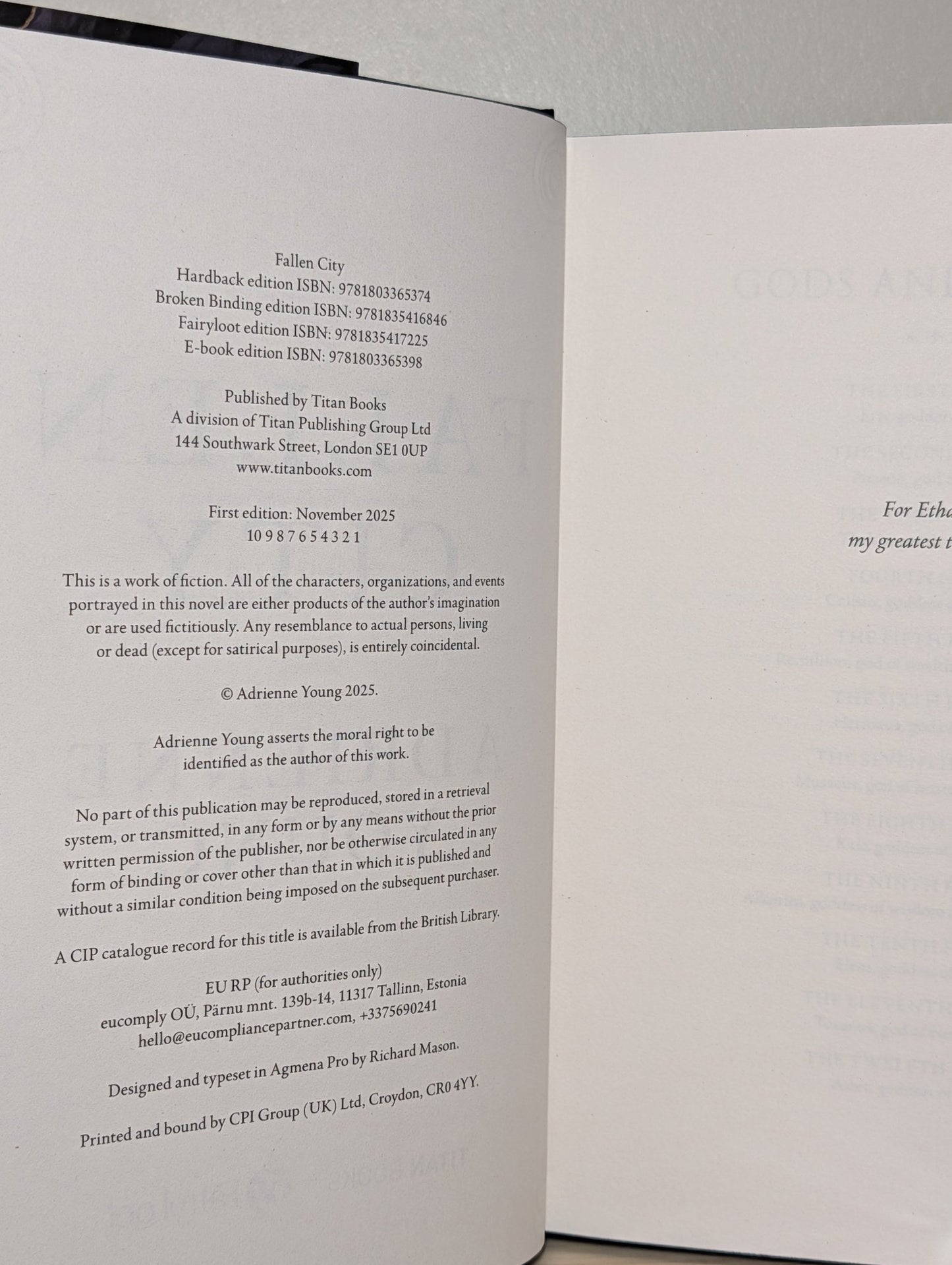 Fallen City by Adrienne Young (Special Edition with sprayed edges) - Fialta Books