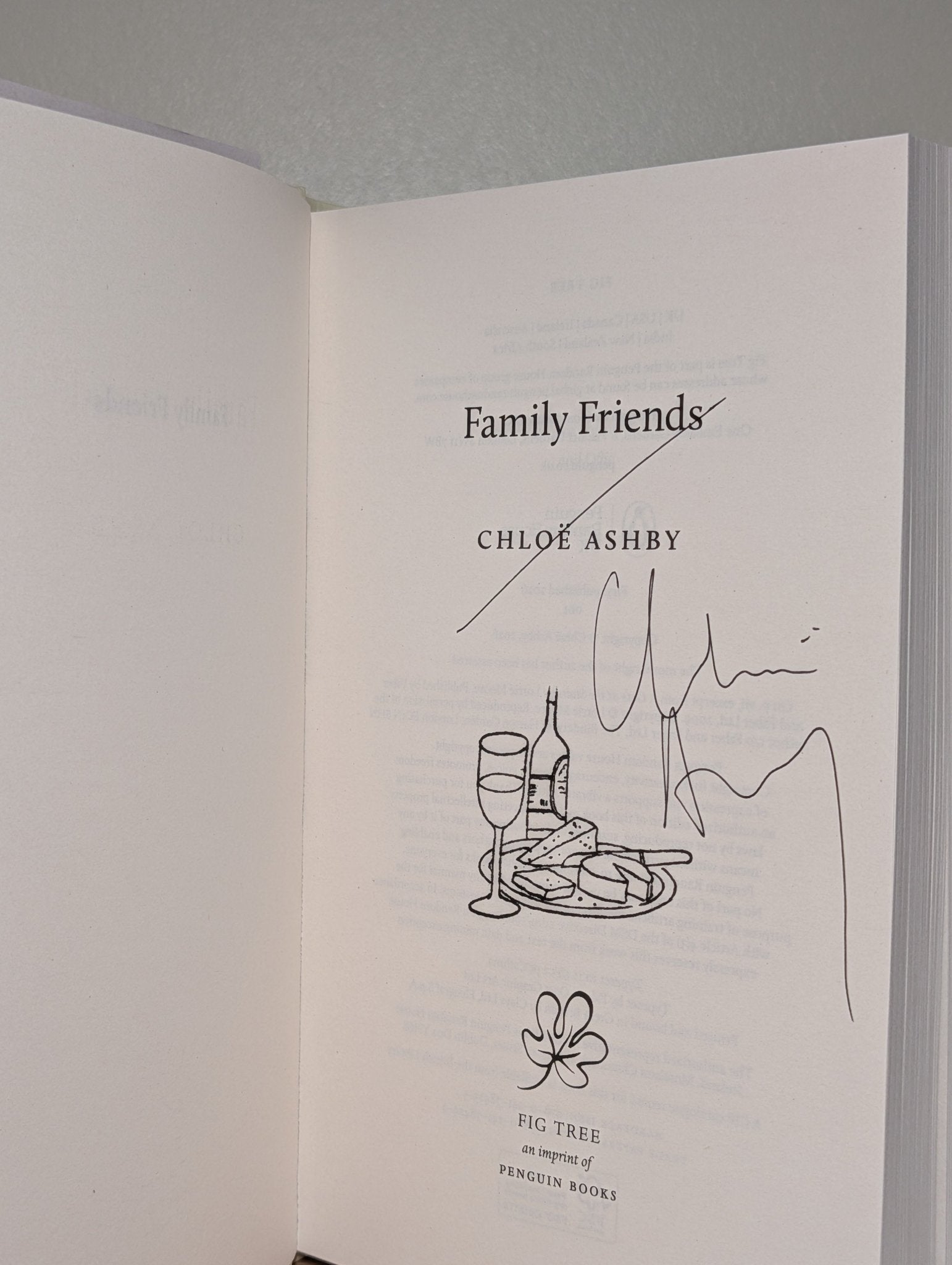 Family Friends by Chloe Ashby (Signed First Edition) - Fialta Books
