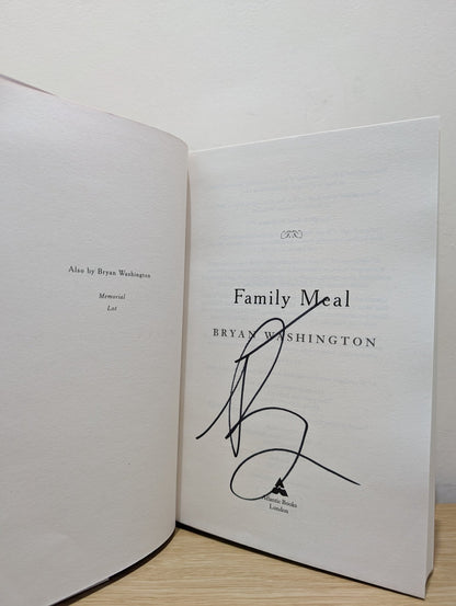 Family Meal by Bryan Washington (Signed First Edition) - Fialta Books