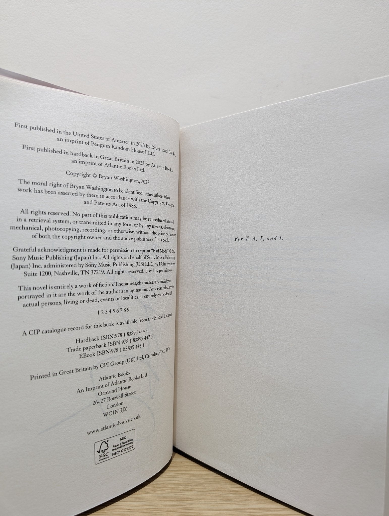 Family Meal by Bryan Washington (Signed First Edition) - Fialta Books