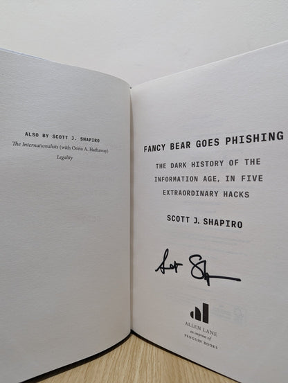 Fancy Bear Goes Phishing by Scott Shapiro (Signed First Edition) - Fialta Books