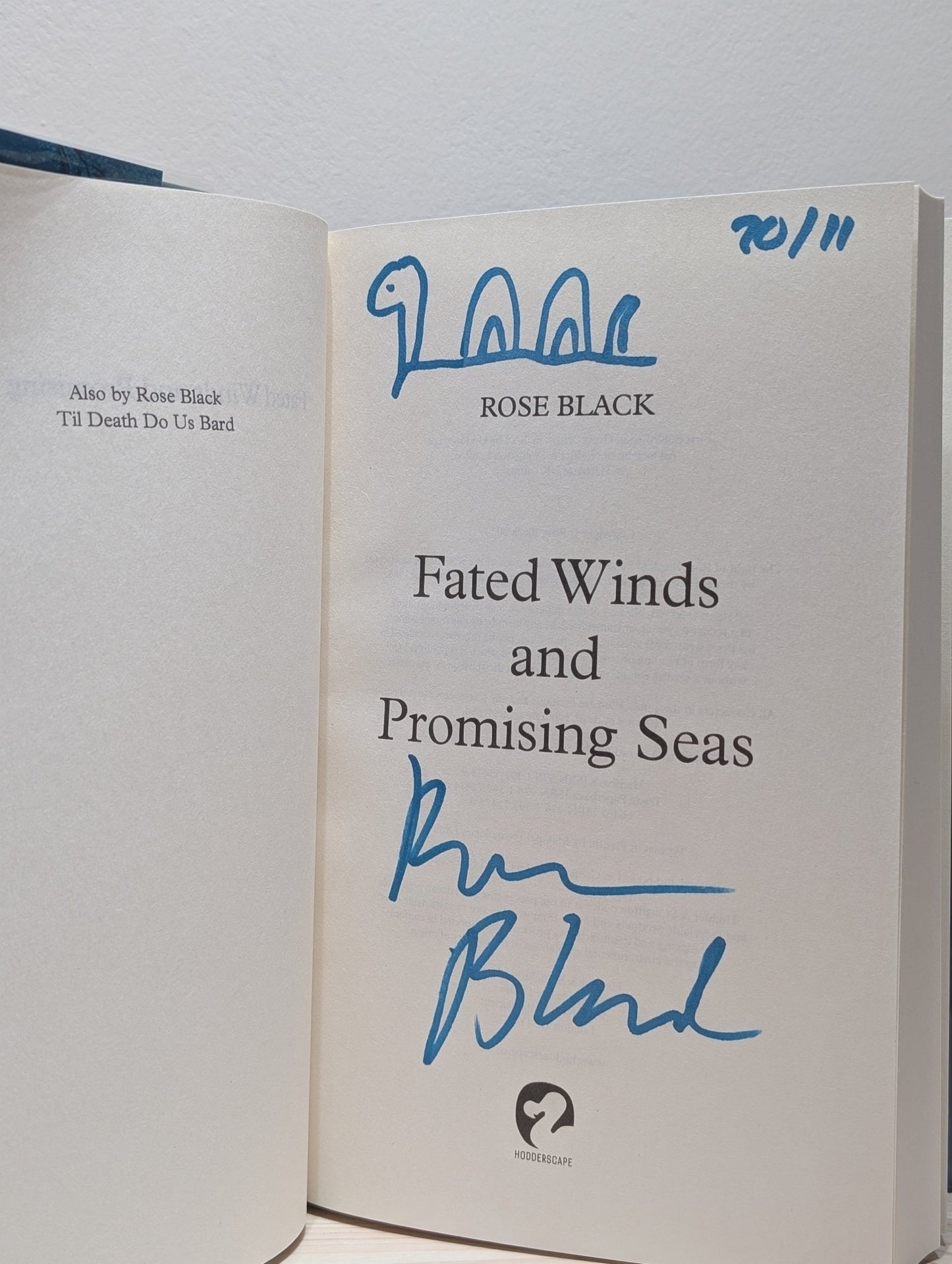 Fated Winds and Promising Seas by Rose Black (Signed Dated First Edition) - Fialta Books