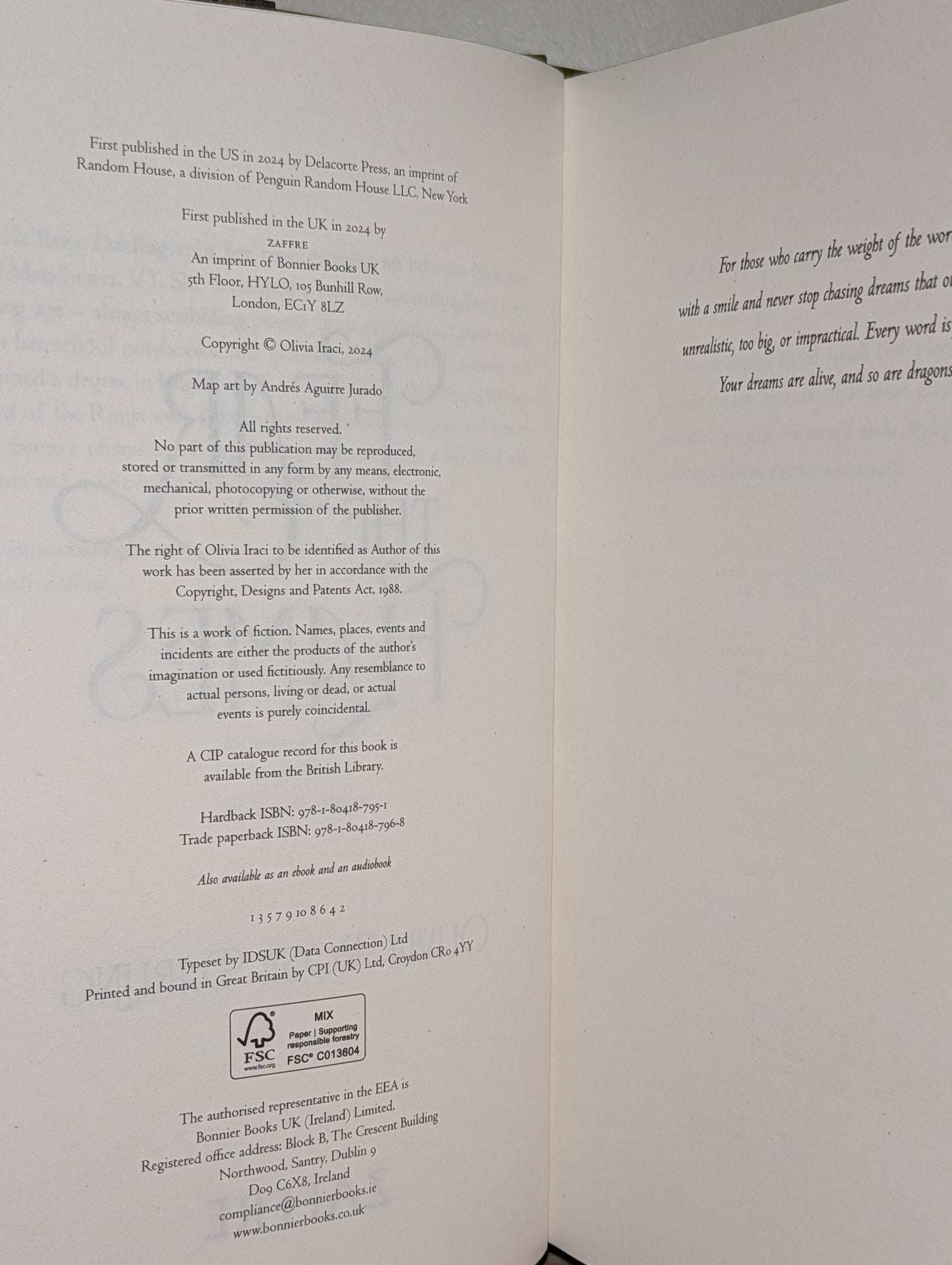 Fear the Flames by Olivia Rose Darling (Special Edition with sprayed edges) - Fialta Books