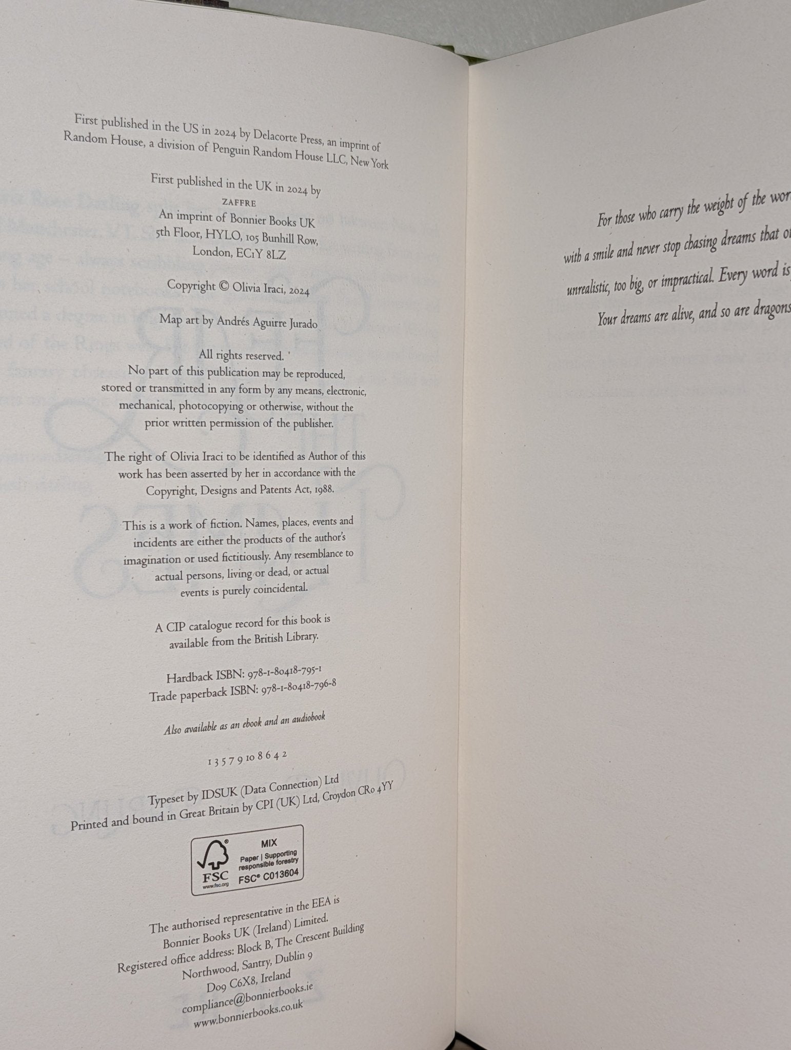 Fear the Flames by Olivia Rose Darling (Special Edition with sprayed edges) - Fialta Books