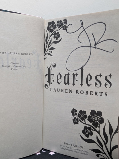Fearless by Lauren Roberts (Signed First Edition with sprayed edges and Tote Bag) - Fialta Books