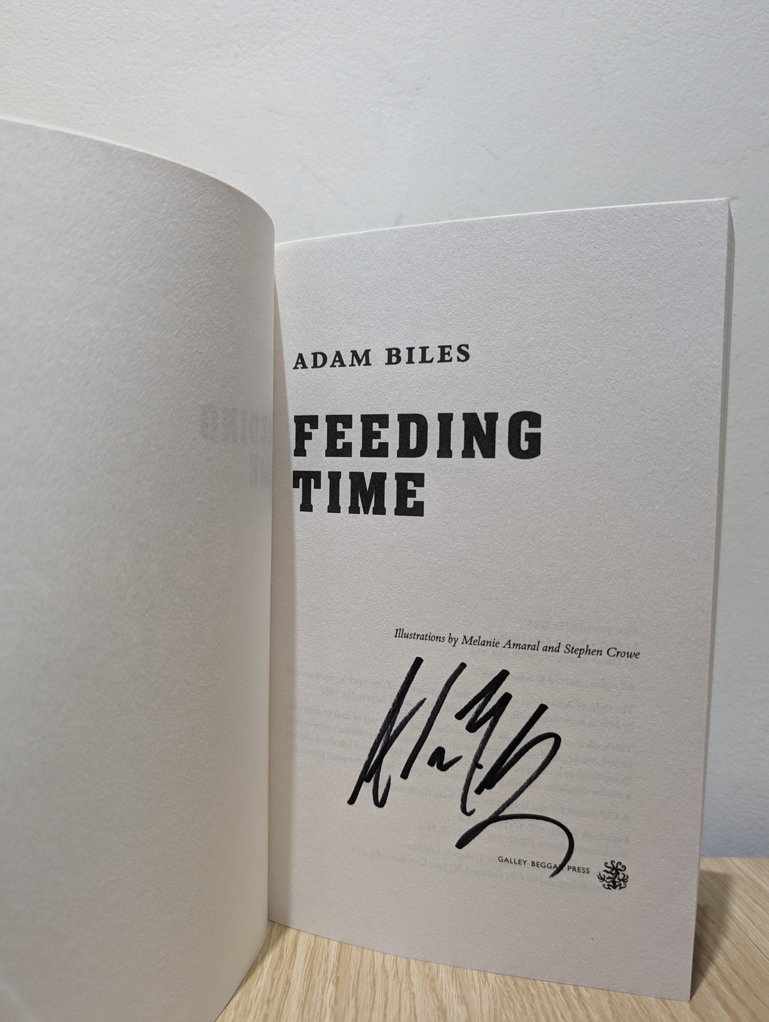 Feeding Time by Adam Biles (Signed First Edition) - Fialta Books