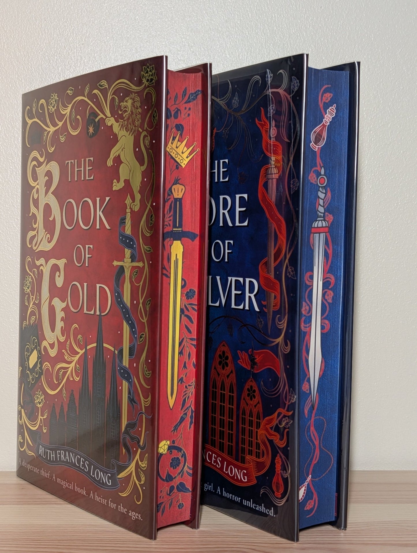 Feral Gods 1 - 2: Book of Gold; Lore of Silver by Ruth Frances Long (Signed Set with sprayed edges) - Fialta Books
