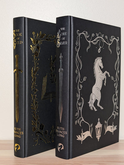Feral Gods 1 - 2: Book of Gold; Lore of Silver by Ruth Frances Long (Signed Set with sprayed edges) - Fialta Books