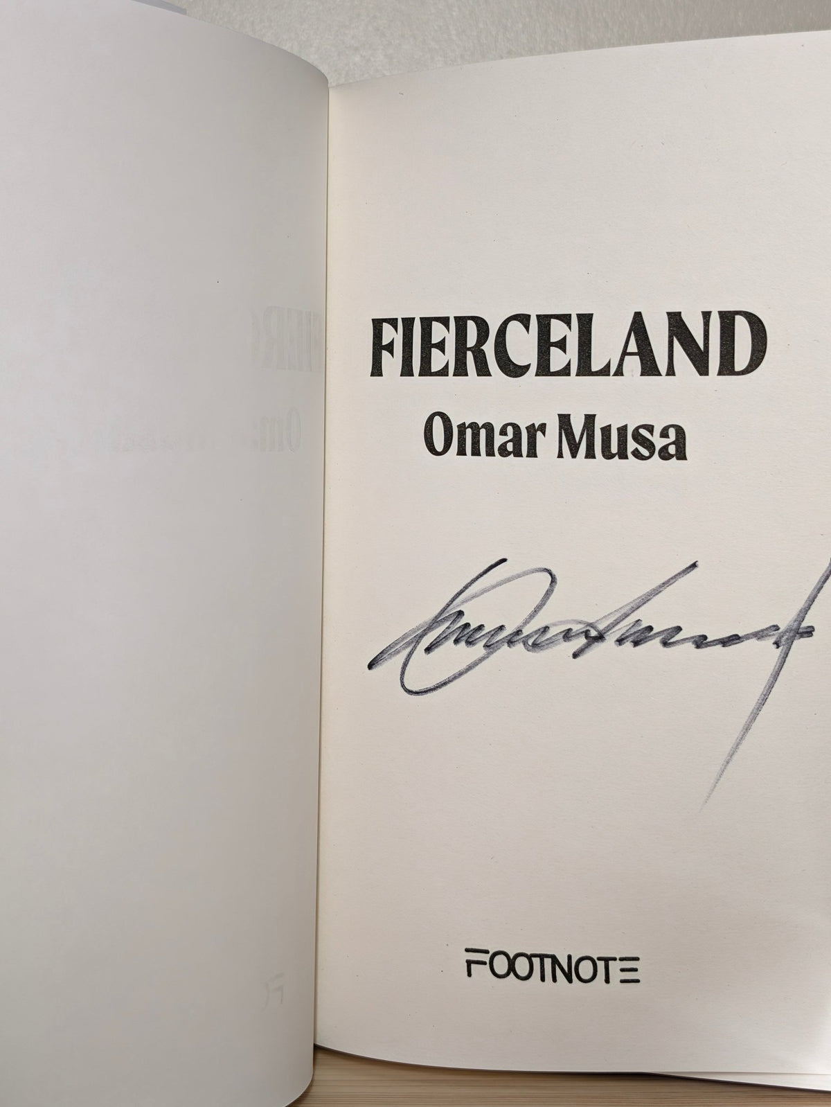 Fierceland by Omar Musa (Signed First Edition) - Fialta Books