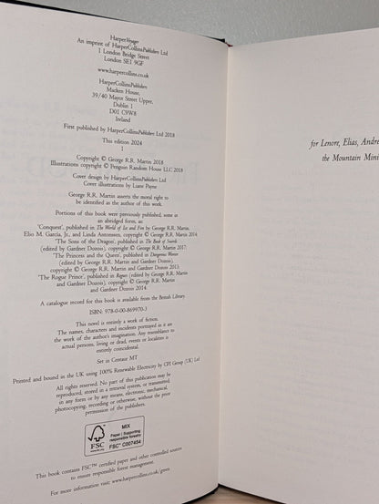 Fire and Blood by George R.R. Martin (Signed Collector's Edition) - Fialta Books