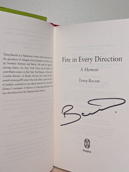 Fire in Every Direction: A Memoir by Tareq Baconi (Signed First Edition) - Fialta Books