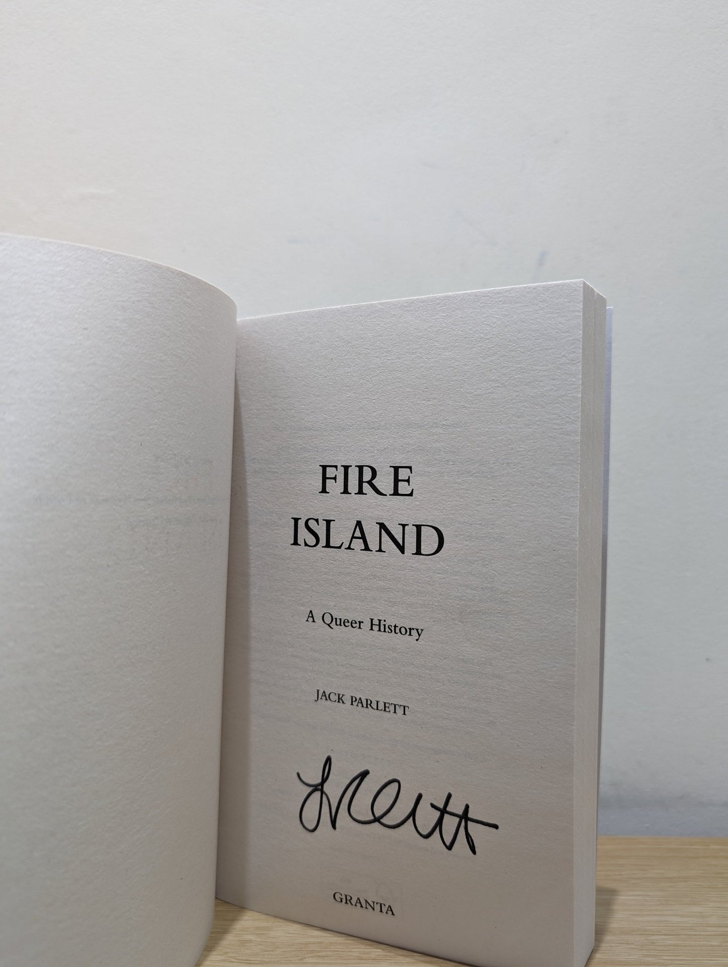 Fire Island: A Queer History by Jack Parlett (Signed) - Fialta Books