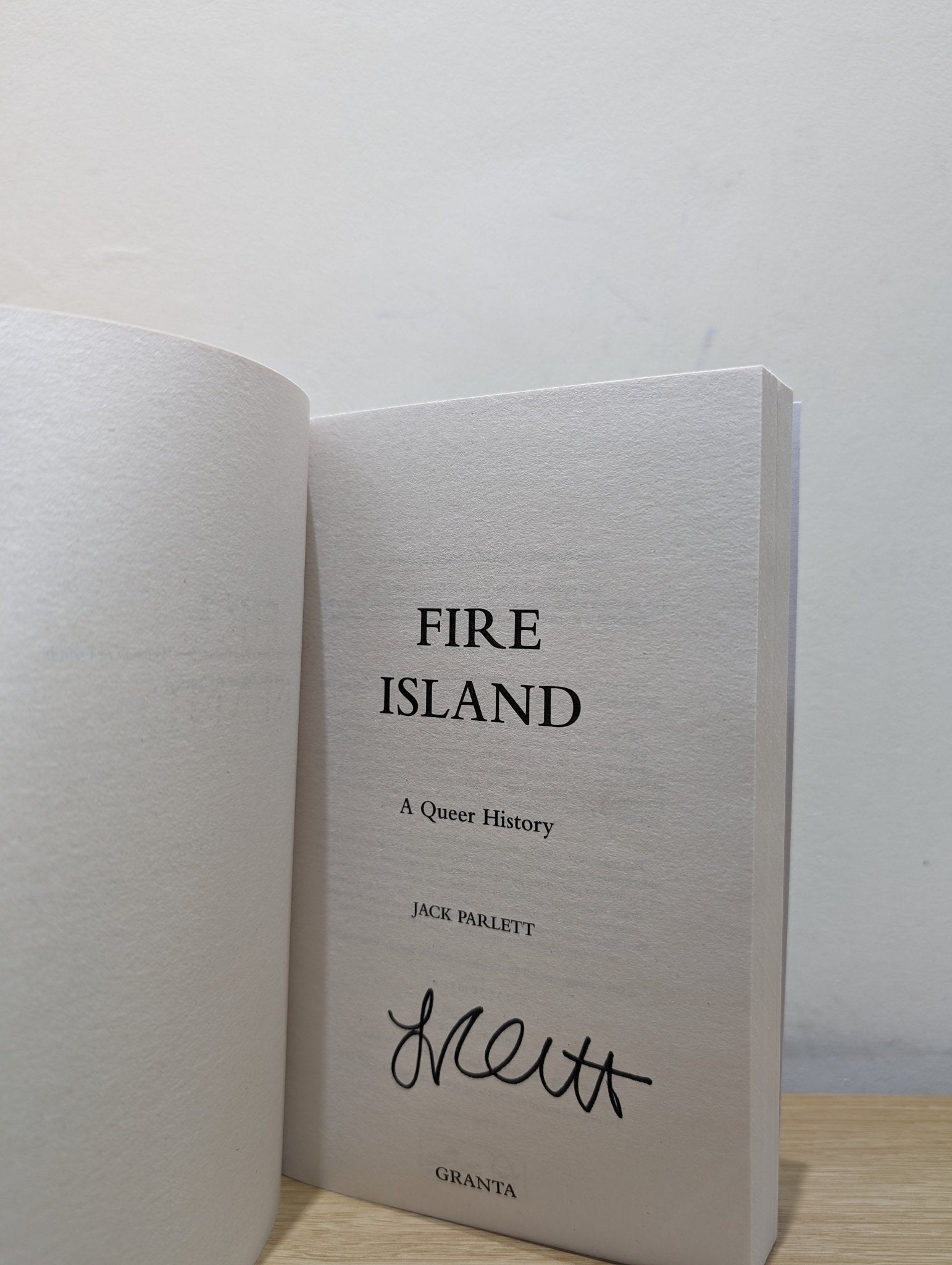 Fire Island: A Queer History by Jack Parlett (Signed) - Fialta Books