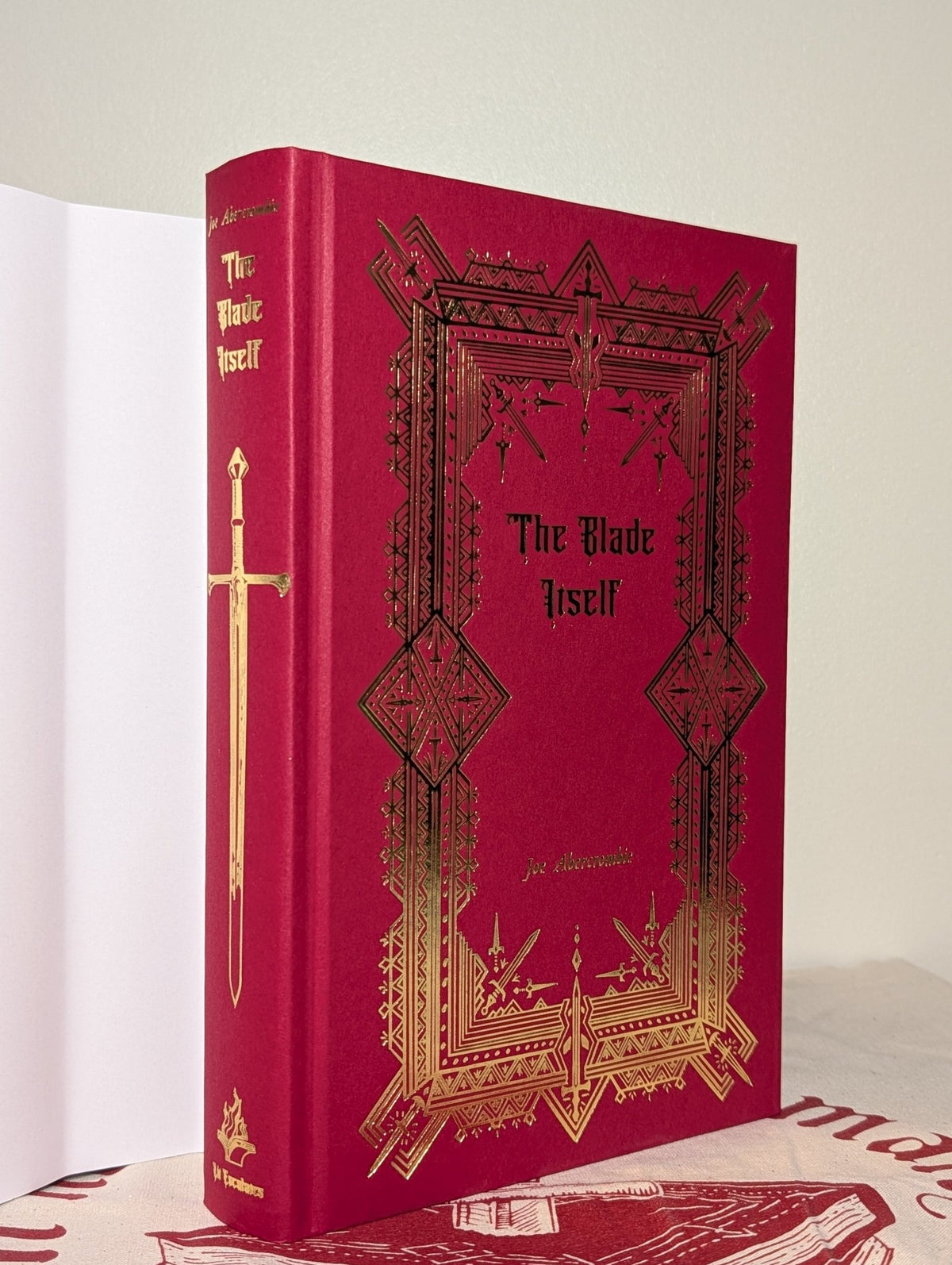 First Law: Blade Itself; Before They Are Hanged; Last Argument of Kings by Joe Abercrombie (Signed Deluxe Edition with sprayed edges) - Fialta Books