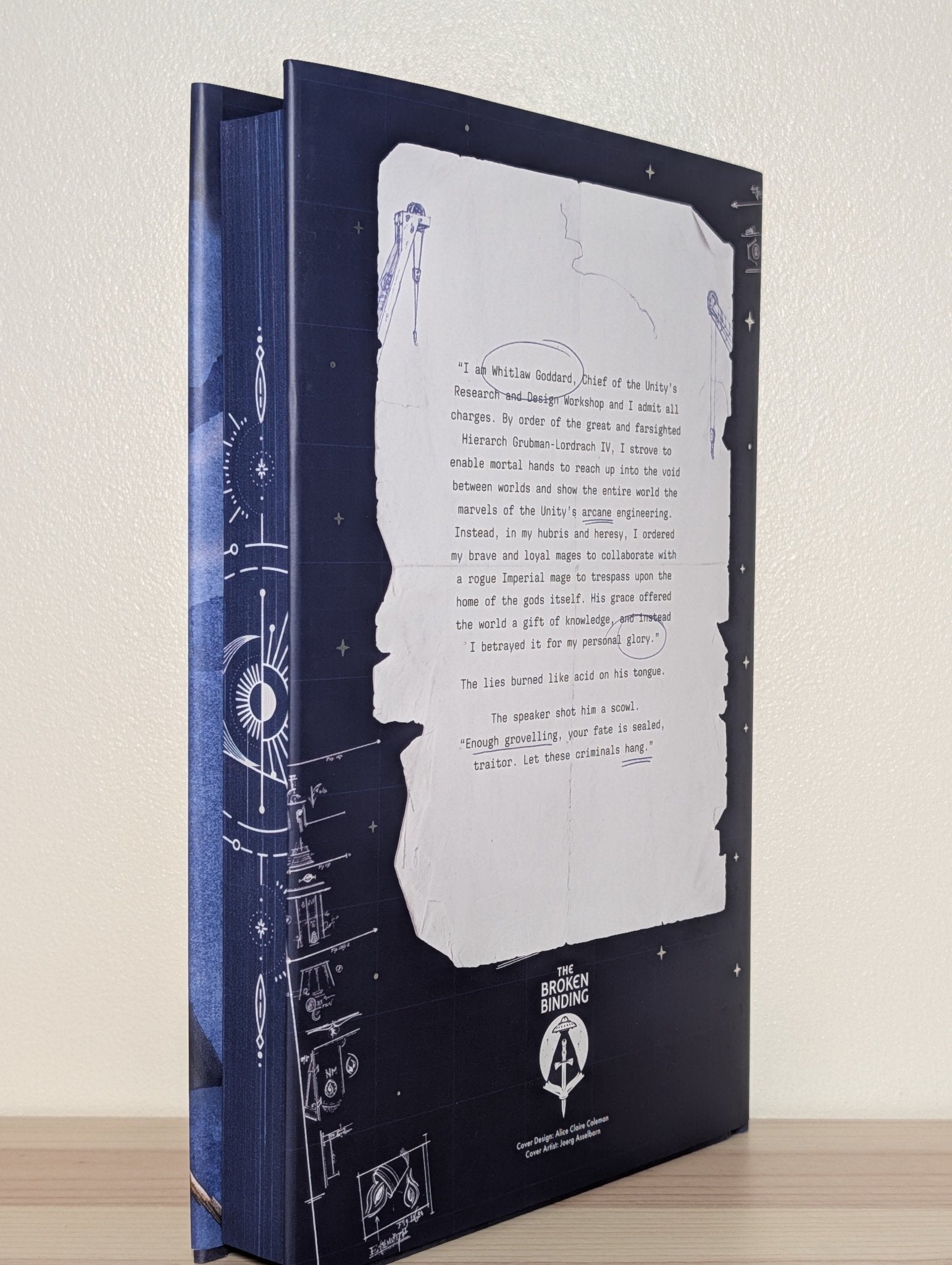 First Mage on the Moon by Cameron Johnston (Signed First Edition with sprayed edges) - Fialta Books
