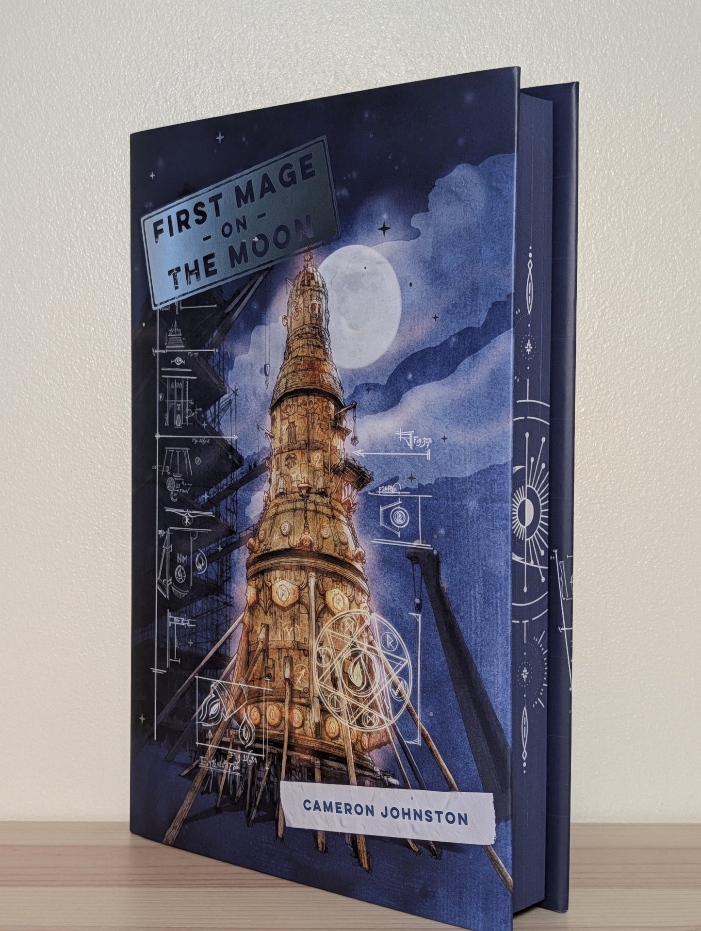 First Mage on the Moon by Cameron Johnston (Signed First Edition with sprayed edges) - Fialta Books