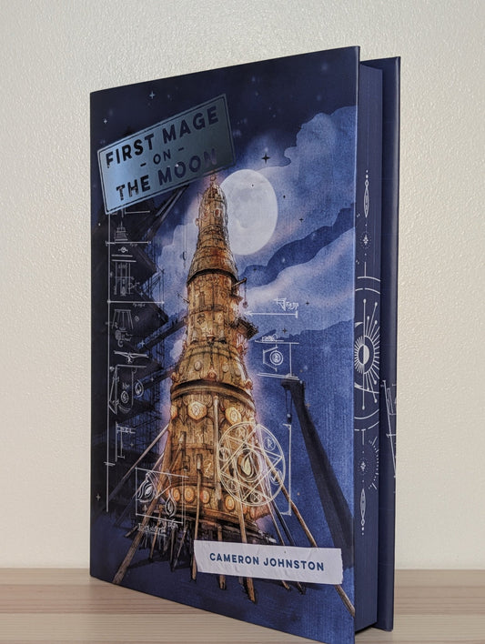 First Mage on the Moon by Cameron Johnston (Signed First Edition with sprayed edges) - Fialta Books