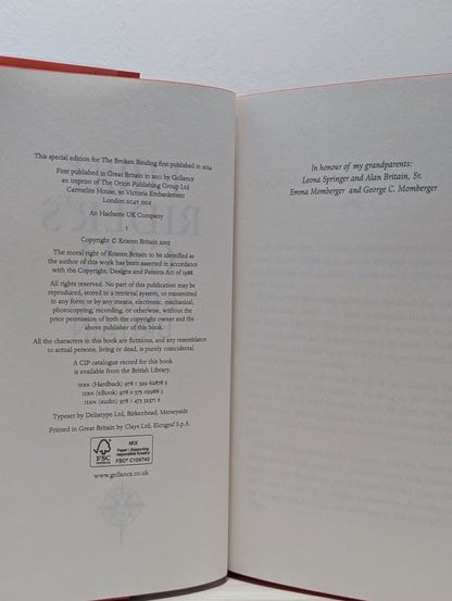 First Rider's Call by Kristen Britain (Signed Special Edition with sprayed edges) - Fialta Books