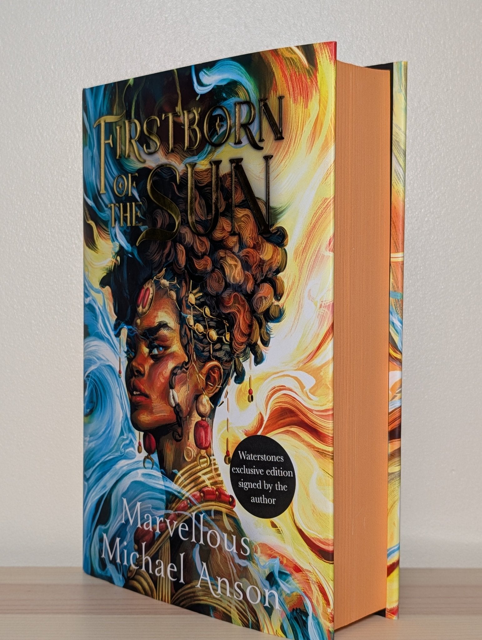 Firstborn of the Sun by Marvellous Michael Anson (Signed with orange sprayed edges) - Fialta Books