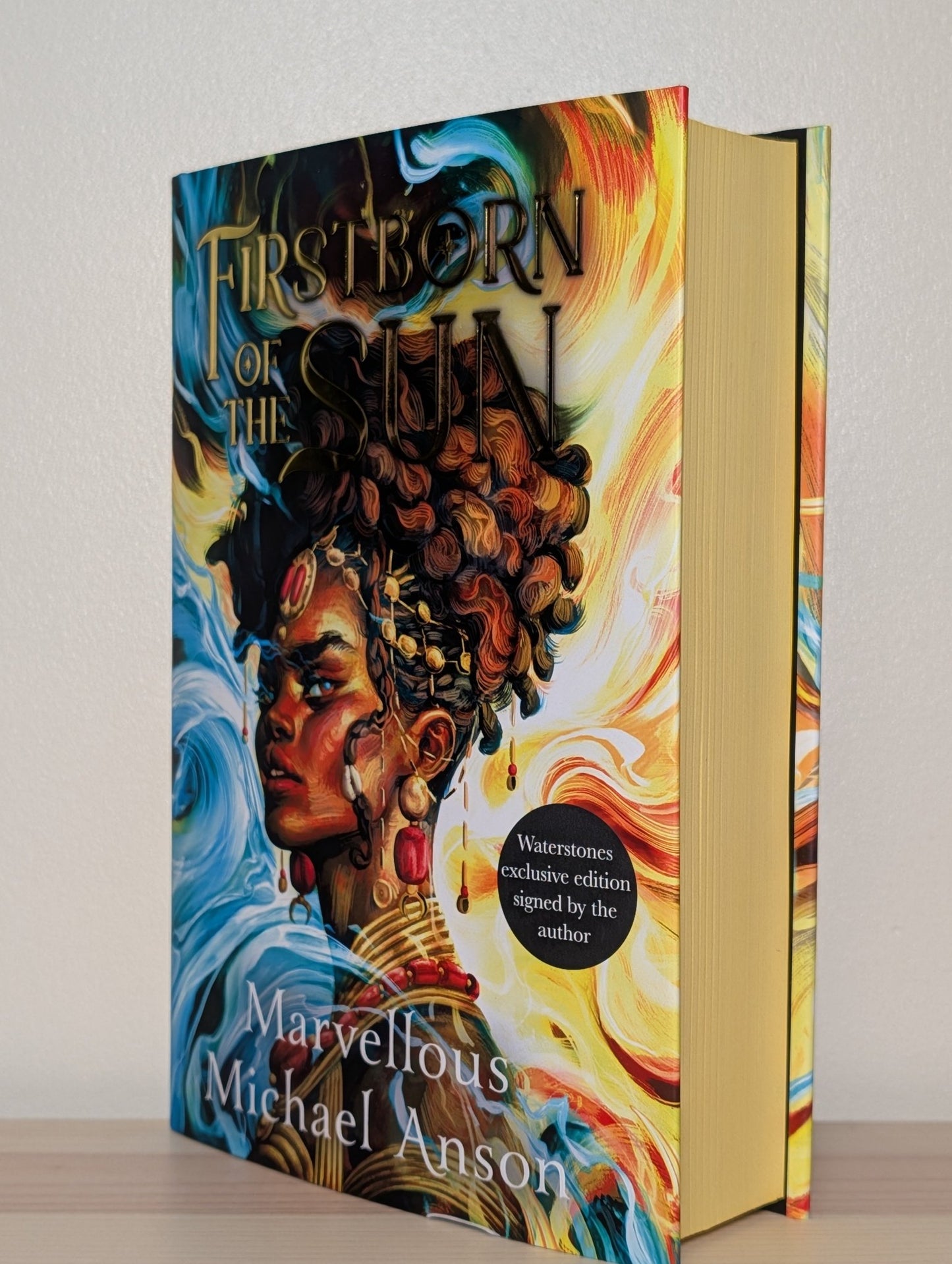 Firstborn of the Sun by Marvellous Michael Anson (Signed with yellow sprayed edges) - Fialta Books