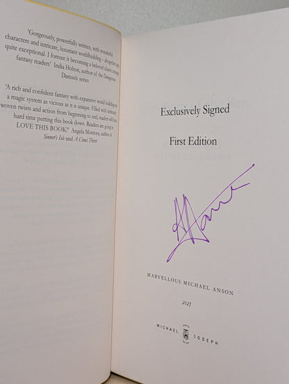 Firstborn of the Sun by Marvellous Michael Anson (Signed with yellow sprayed edges) - Fialta Books