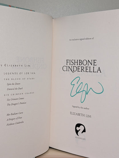 Fishbone Cinderella by Elizabeth Lim (Signed First Edition with sprayed edges) - Fialta Books