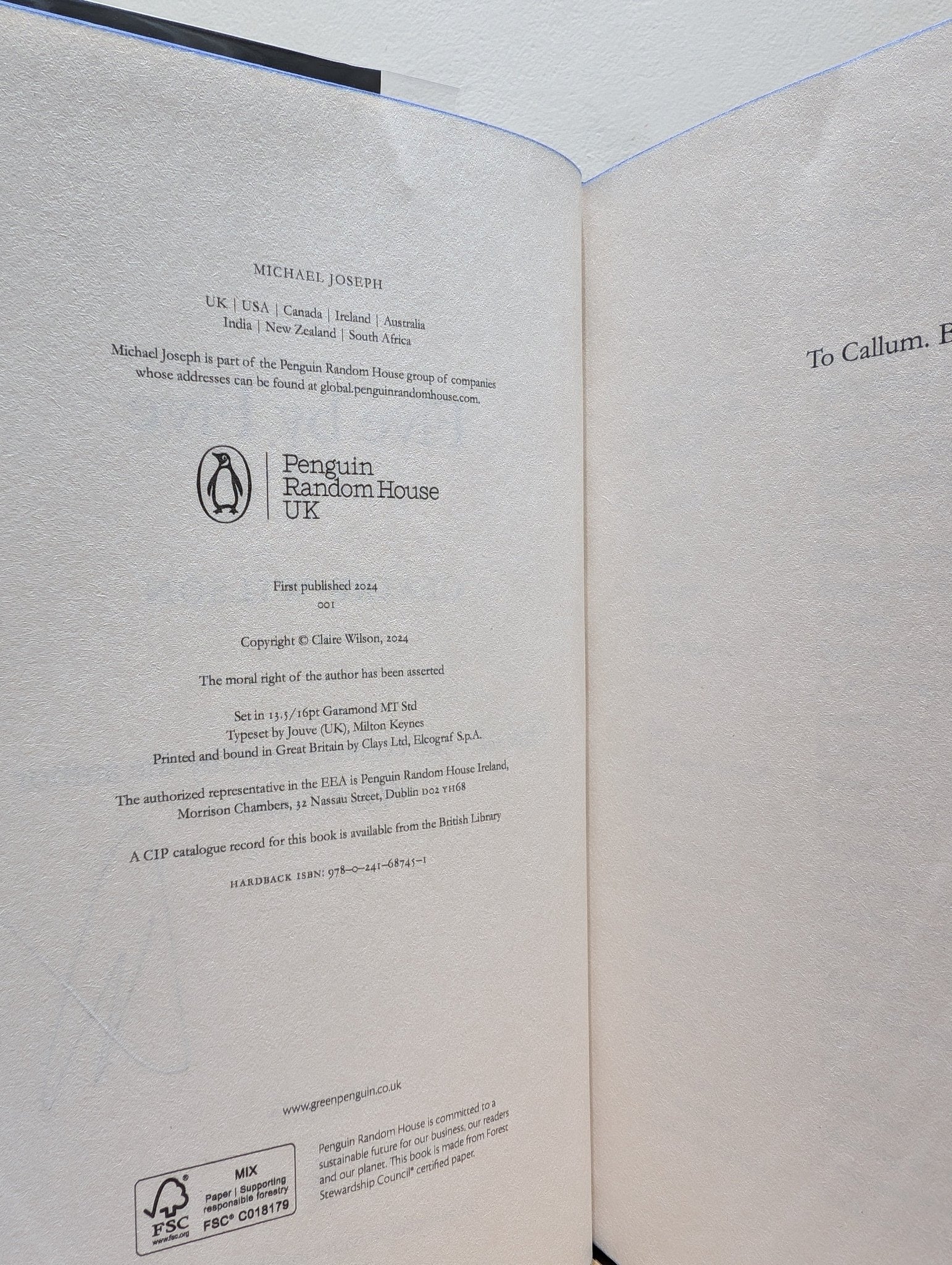 Five by Five by Claire Wilson (Signed Numbered First Edition with sprayed edges) - Fialta Books