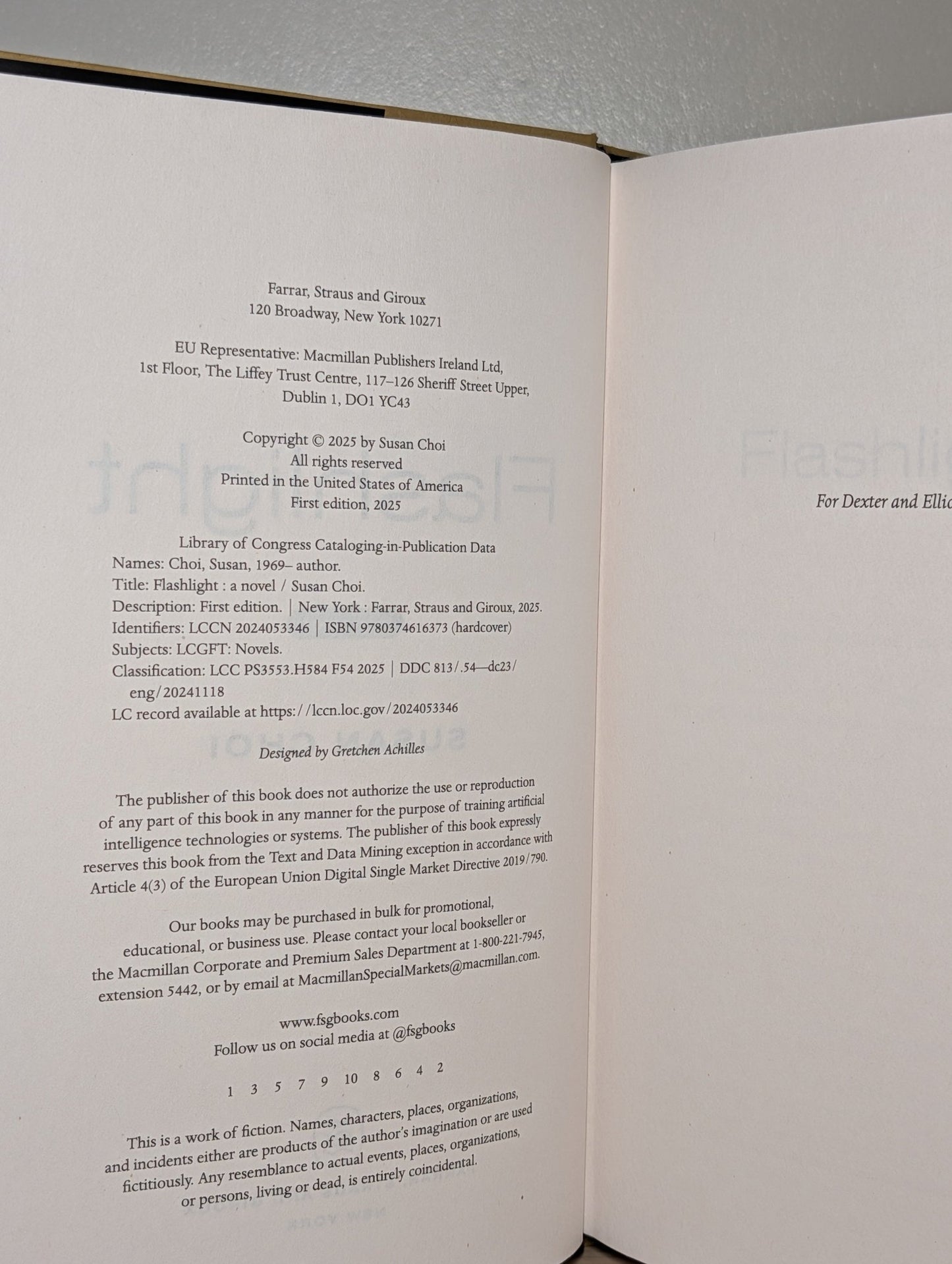 Flashlight: A Novel by Susan Choi (Signed First American Edition) - Fialta Books