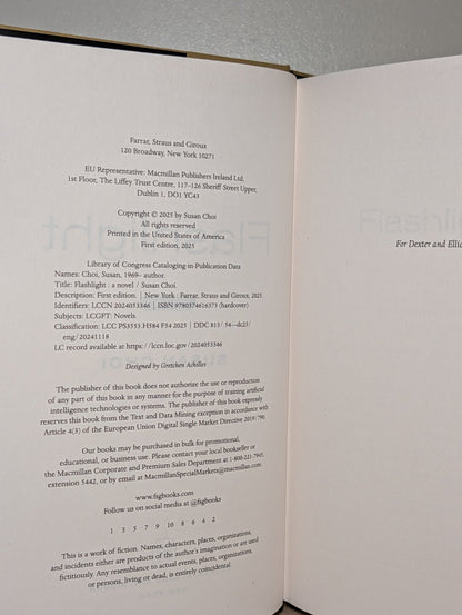 Flashlight: A Novel by Susan Choi (Signed First American Edition) - Fialta Books