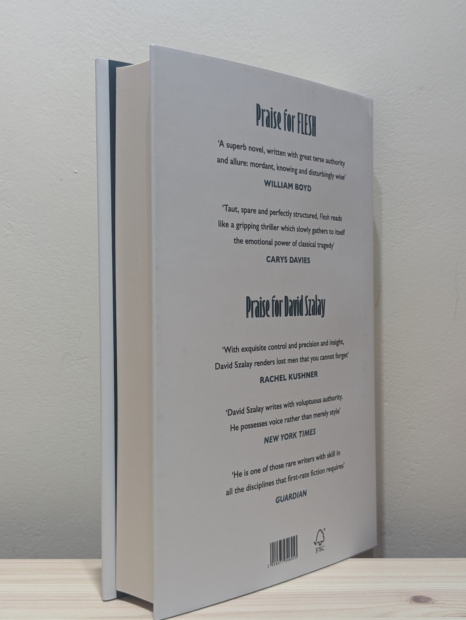 Flesh by David Szalay (Signed First Edition) - Fialta Books