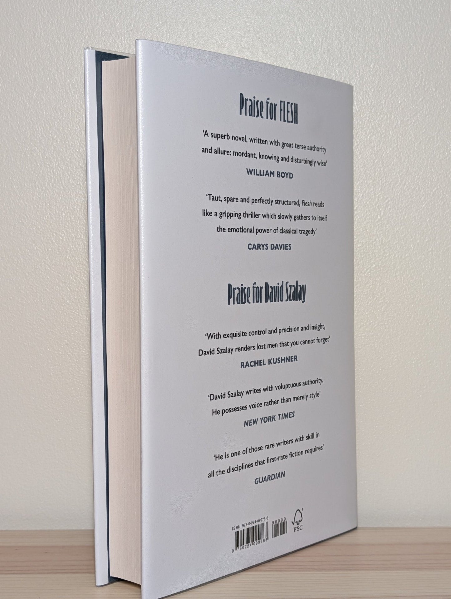 Flesh by David Szalay (Signed Lined First Edition) - Fialta Books