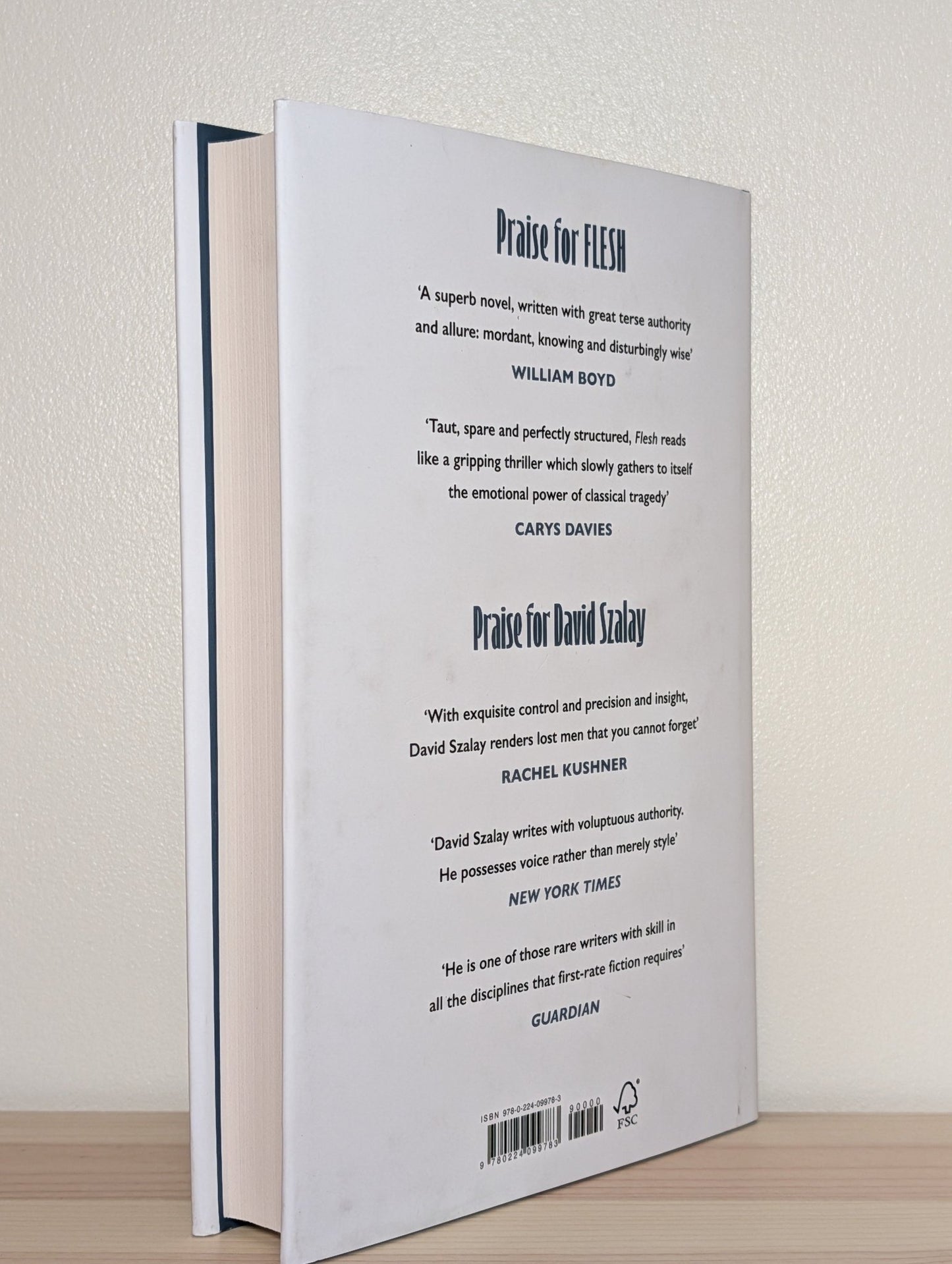 Flesh by David Szalay (Signed to Title Page) - Fialta Books