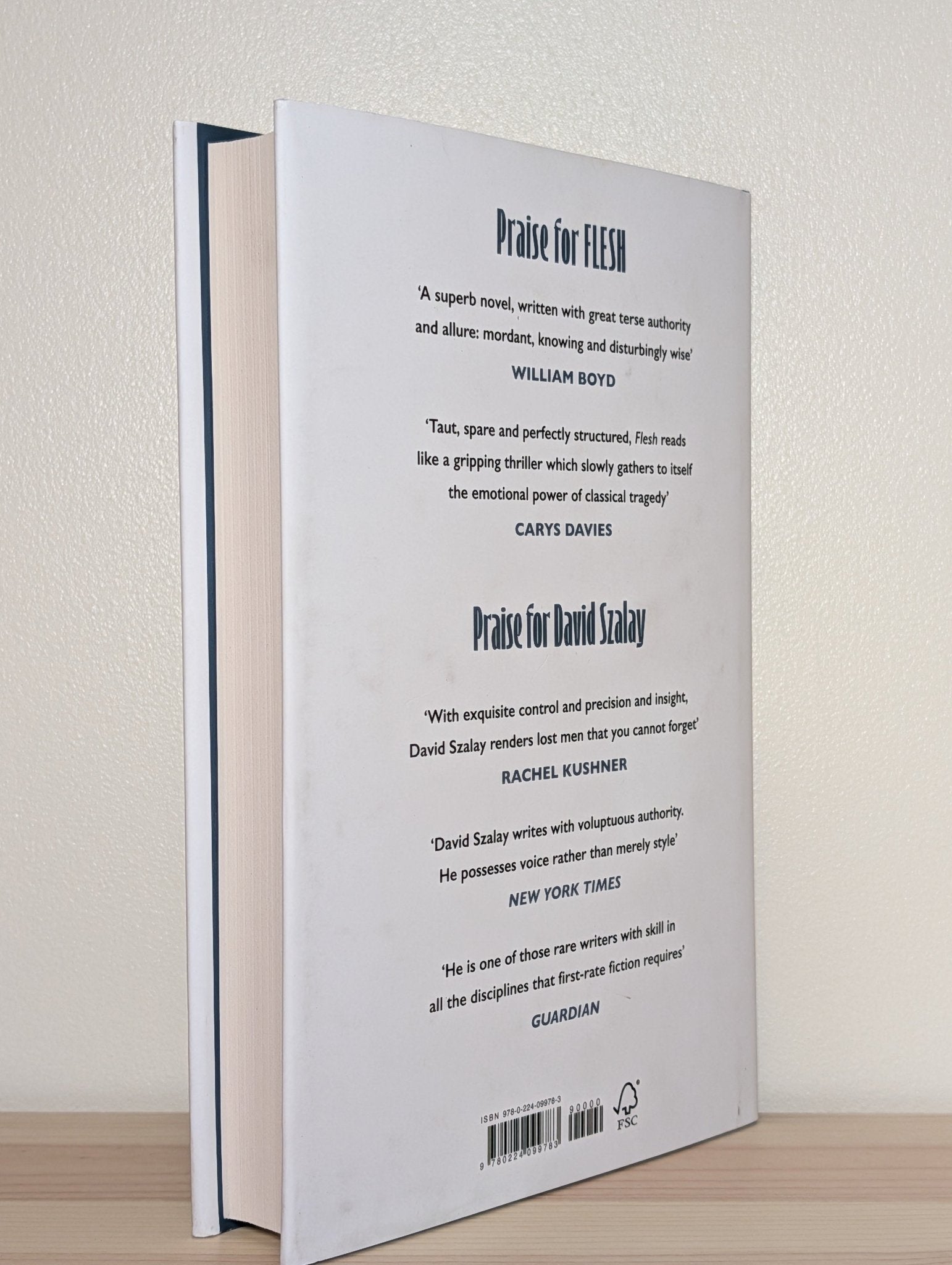 Flesh by David Szalay (Signed to Title Page) - Fialta Books
