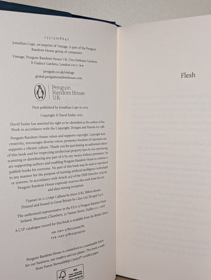 Flesh by David Szalay (Signed to Title Page) - Fialta Books