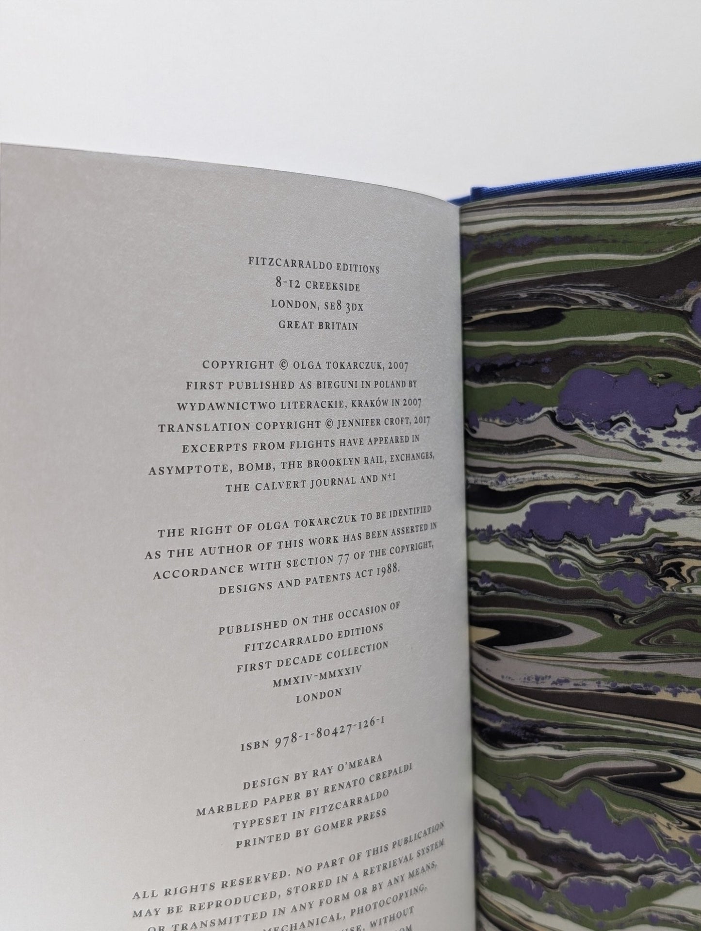 Flights by Olga Tokarczuk; Jennifer Croft (translator) (Signed Numbered Edition with sprayed edges) - Fialta Books