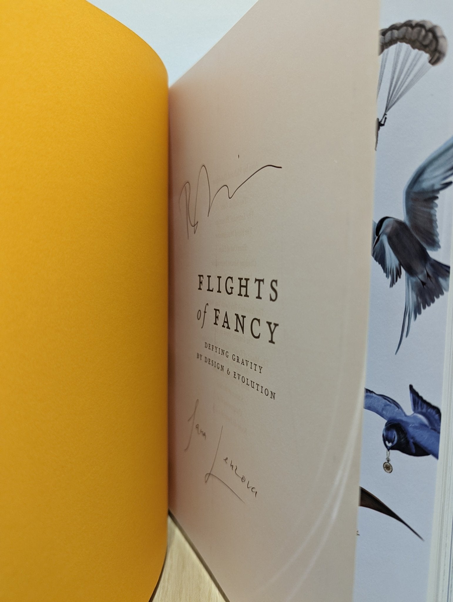 Flights of Fancy: Defying Gravity by Design and Evolution by Richard Dawkins (Signed First Edition) - Fialta Books