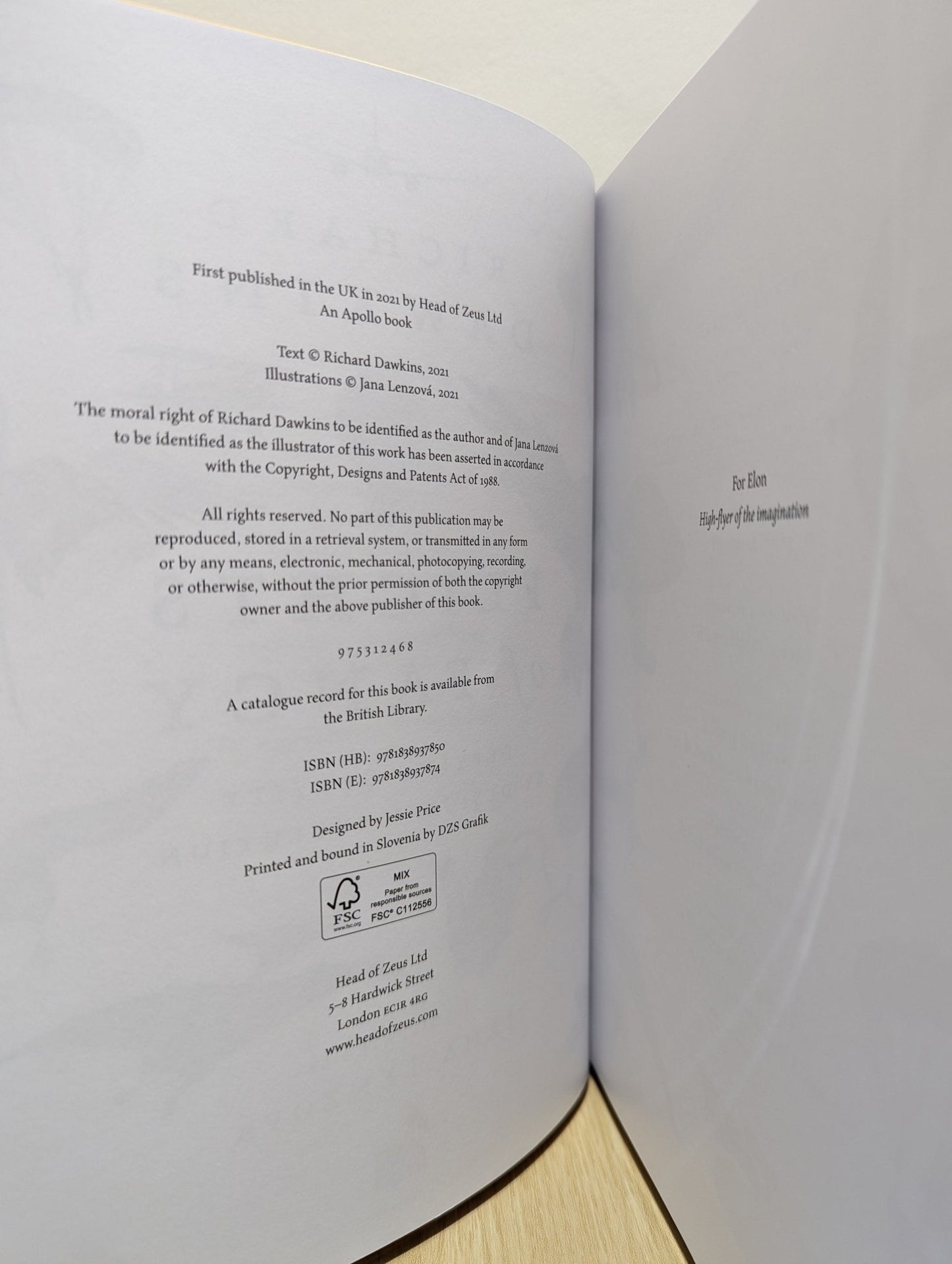 Flights of Fancy: Defying Gravity by Design and Evolution by Richard Dawkins (Signed First Edition) - Fialta Books