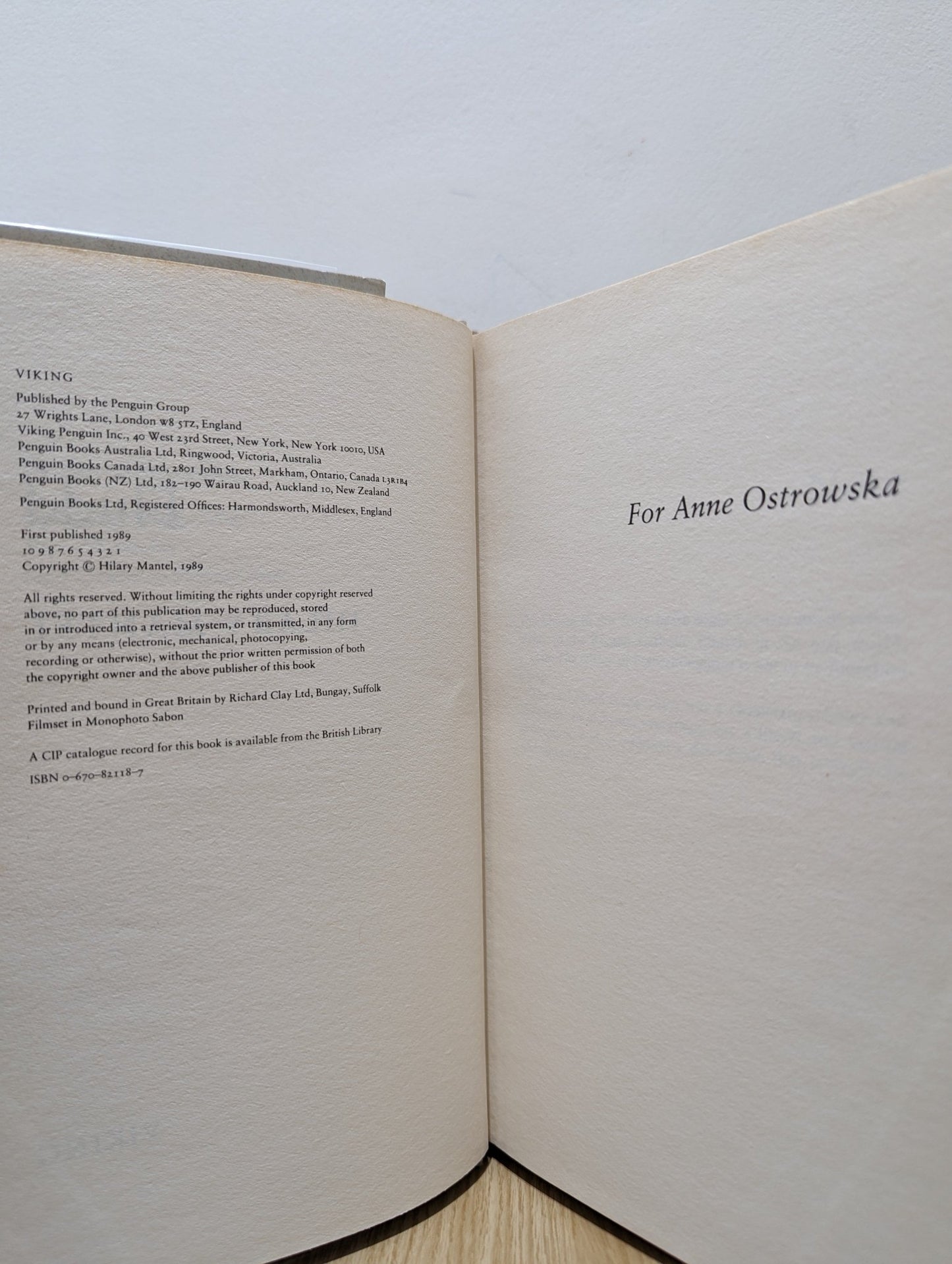 Fludd by Hilary Mantel (First Edition) - Fialta Books