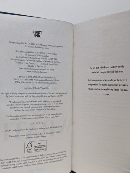 For She is Wrath by Emily Varga (Signed First Edition with sprayed edges) - Fialta Books