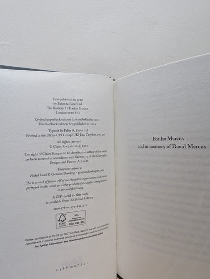 Foster by Claire Keegan (First Hardback Edition) - Fialta Books